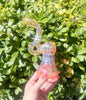 Pink Green Fumed Glass Hand Pipe/Bubbler
