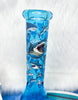 Blue Shark 8in Glass Water Pipe/Bong