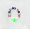 Purple Weed Leaf Bong Bracelet