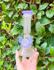 Purple Crystal Glass Vase Water Pipe/Bong