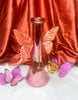 Amber Iridescent Butterfly Water Pipe/Bong