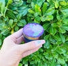 Purple Rainbow Dried Floral 4 Piece Grinder