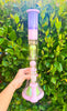 Milky Pink 18in Triple Perc Water Pipe/Dab Rig