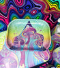 Psychedelic Mushrooms Glass Water Pipe/Dab Rig Set