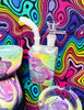 Psychedelic Mushrooms Glass Water Pipe/Dab Rig Set