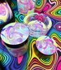 Psychedelic Mushrooms Glass Water Pipe/Dab Rig Set