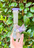 Purple Crystal Glass Vase Water Pipe/Bong
