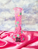 Stay Lifted Neon Pink 8in Glass Water Pipe/Bong