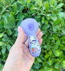 Purple Ghost Glass Hand Pipe
