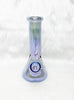 Iridescent 8in Beaker Glass Water Pipe/Bong
