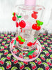 Cute Cherries Glass Water Pipe/Dab Rig