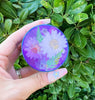 Purple Rainbow Dried Floral 4 Piece Grinder