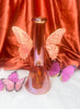 Amber Iridescent Butterfly Water Pipe/Bong