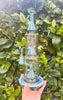 Cheech Fumed 11in Double Bong Perc Glass Water Pipe/Dab Rig