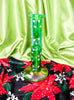 Back view green christmas lights bong