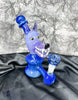Blue wolf animal bong with blue smoking bowl