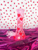 Pink Hearts Glass Water Pipe/Bong
