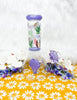 Purple Daisy Floral Glass Water Pipe/Bong