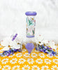 Purple Daisy Floral Glass Water Pipe/Bong