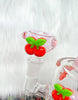 Cute Cherries Glass Water Pipe/Dab Rig