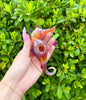Fumed Seahorse Glass Hand Pipe