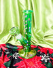 Green christmas  light bong front view