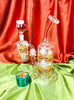 Cheeseburger 10in Glass Water Pipe/Dab Rig