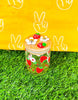 Cute Strawberry Daisies Stash Jar