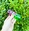 Purple Green Glycerin Pill Glass Hand Pipe