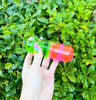 Pink Green Glycerin Pill Glass Hand Pipe