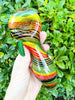 Large Rasta Glass Hand Pipe