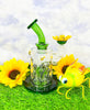 Sunflower Fields Glass Water Pipe/Dab Rig