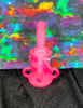 Neon Matte Glow In The Dark Recycler 8in Glass Water Pipe/Dab Rig