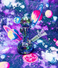 Mini Iridescent Astronaut 6in Glass Water Pipe/Dab Rig