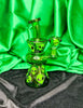 Green Alien 8in Glass Water Pipe/Dab Rig