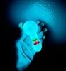 Glow In The Dark Cherry Glass Hand Pipe