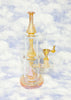 Cheech Fumed 11in Double Bong Perc Glass Water Pipe/Dab Rig