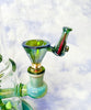 Cheech Fumed 11in Double Bong Perc Glass Water Pipe/Dab Rig