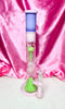 Milky Pink 18in Triple Perc Water Pipe/Dab Rig