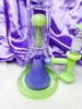 Milky Purple 18in Triple Perc Water Pipe/Dab Rig