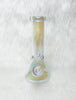 Iridescent 8in Beaker Glass Water Pipe/Bong
