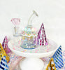 Birthday Cake Iridescent Glass Water Pipe/Dab Rig