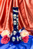 Blue Day Of The Dead Glass Water Pipe/Bong