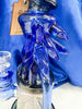 Cheech Blue Fumed Crystal Recycler Glass Water Pipe/Dab Rig