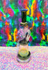 Cheech Purple Fumed Crystal Recycler Glass Water Pipe/Dab Rig