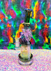 Cheech Purple Fumed Crystal Recycler Glass Water Pipe/Dab Rig
