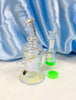 Clear Iridescent Crystal Glass Reclaimer Recycler Water Pipe/Dab Rig