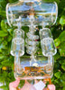 Lookah 17in Amber Dual Honeycomb Inline Perc Glass Water Pipe/Dab Rig