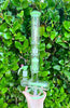 Milky Green 16 Inch Triple Perc Glass Water Pipe/Dab Rig