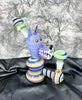 Swirled wolf bubbler bong